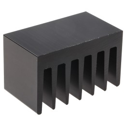 1 pcs - Heatsink, Universal Rectangular Alu, 2.7K/W, 37.5 x 66 x 40mm