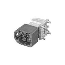 1 pcs : AMS29D-40MZ5-Z - RF Connectors / Coaxial Connectors Right angle plug PCB w.housing