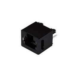 1 pcs : CRJ025-1-TH - Modular Connectors / Ethernet Connectors RJ jack, 1 port, 6P6C, 6u, unshielded