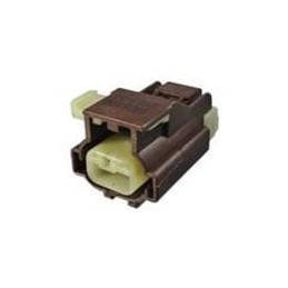 1 pcs : 54200261 - Automotive Connectors 2 way Female APEX 2.8 Sealed Brown CONN