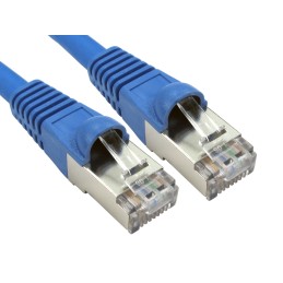 1 pcs - RS PRO Cat6a Straight Male RJ45 to Straight Male RJ45 Ethernet Cable, S/FTP, Blue LSZH Sheath, 2m, Low Smoke Zero