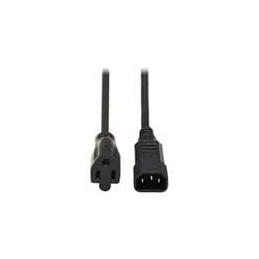 1 pcs : P002-002 - AC Power Leads 2'POWER CONVERTER CABLE PC PLUG