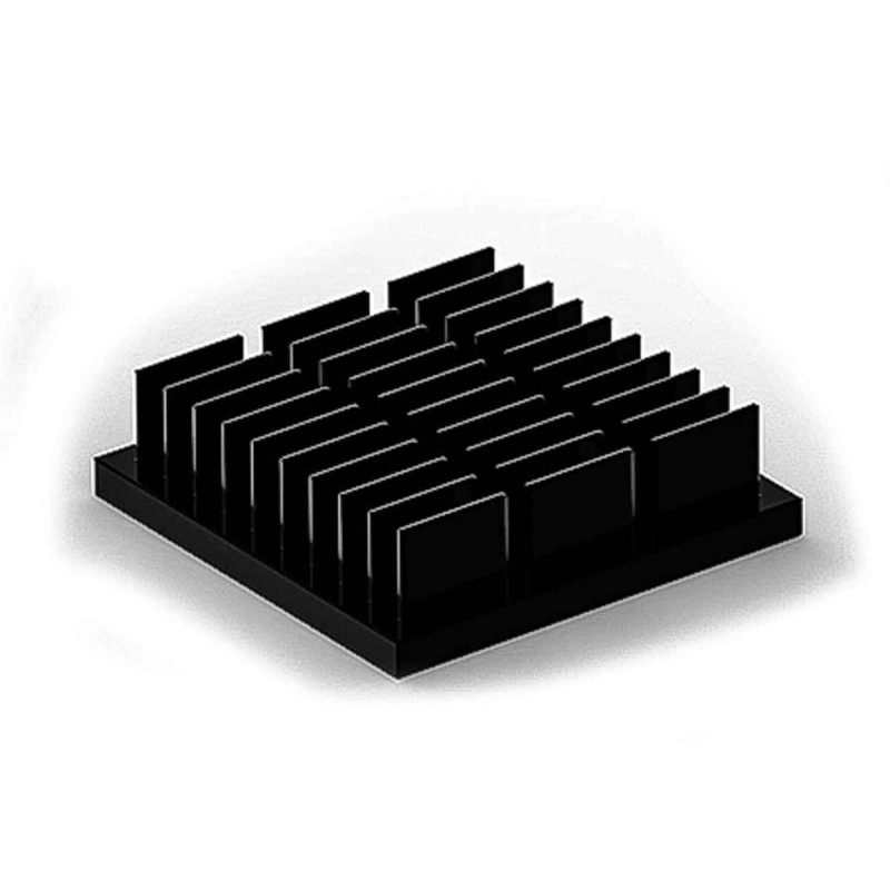 1 pcs - Heatsink, Universal Square Alu, 25 x 25 x 7mm