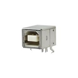 1 pcs : UJ2-BH-W2-TH - USB Connectors USB 2.0 type B jack 4pn Hz Wht TH HiTemp