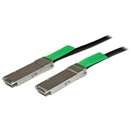 1 pcs - StarTech.com Straight Male QSFP+ to Straight Male QSFP+ Ethernet Cable, Black PVC Sheath, 6.6ft