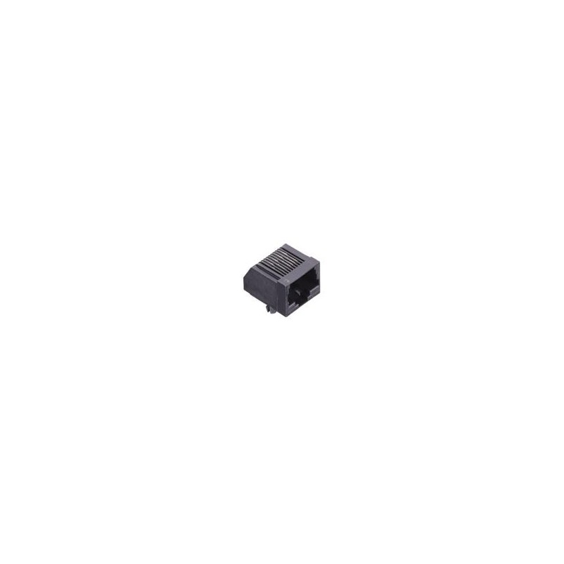 1 pcs : GDLX-N-88K - Modular Connectors / Ethernet Connectors 8P8C R/A PCB BLACK LOPRO NO SHLD KEYED
