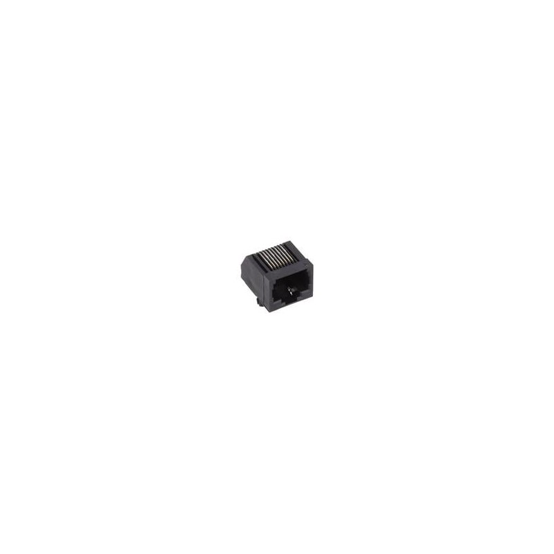 1 pcs : GDLX-N-88 - Modular Connectors / Ethernet Connectors 8P8C R/A PCB BLACK LOPRO NON-SHIELDED