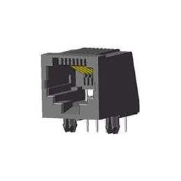 1 pcs : RJE02-166-0110 - Modular Connectors / Ethernet Connectors 6P 1 Port Mod Jack No Shield/Flange