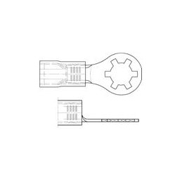 1 pcs : 19077-0012 - Terminals STAR RING 16-14 AWG