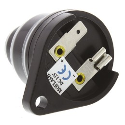 1 pcs - Moflash AE30M Series Panel Mount Buzzer, 12 V dc, 75dB at 1 m, IP34, DC, Single-Tone