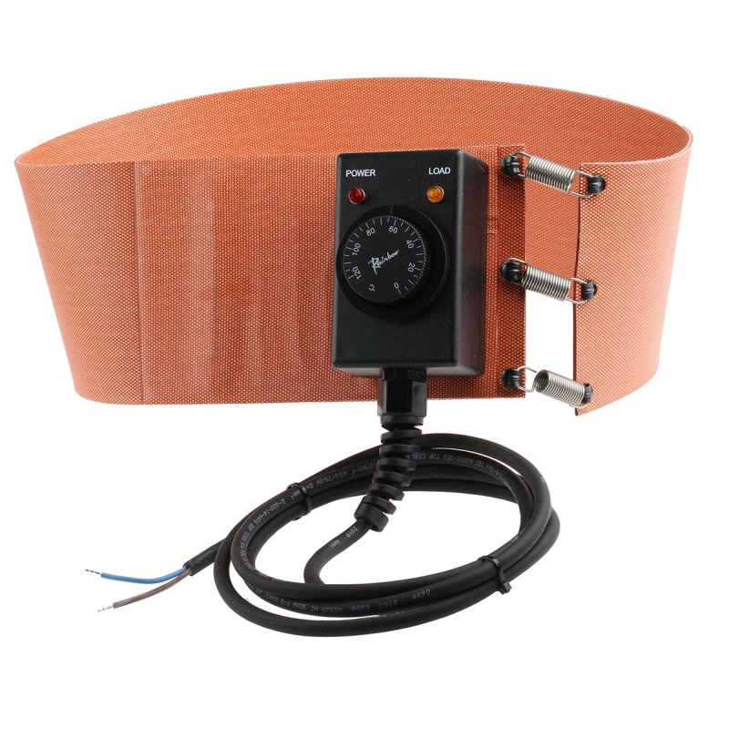 1 pcs - RS PRO Silicone Side Drum Heater, 125 x 940mm, 50l