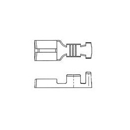 1 pcs : 7116403802 - Automotive Connectors TERM 187 FEM 4.8MM UNSLD