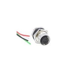 1 pcs : FPM12A04I12AR02 - Sensor Cables / Actuator Cables M12 4P FML BRSS/NKL REAR PG9 12 PIGTAIL