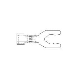1 pcs : 19115-0031 - Terminals SNAP SPADE TERM 14-16 AWG