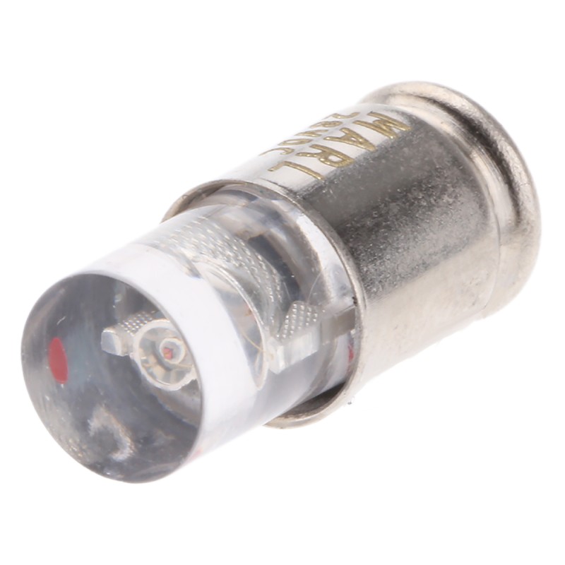 1 pcs - Marl Red LED Indicator Lamp, 24 - 28V dc, Midget Groove Base, 4.9mm Diameter, 11000mcd