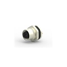 1 pcs : T4141012021-000 - Circular Metric Connectors M12,REAR MOUNTING,FEMALE,A CODE,2P