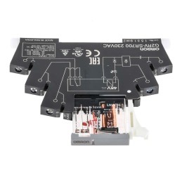 1 pcs - Omron DIN Rail Power Relay, 230V ac Coil, 6A Switching Current, SPDT