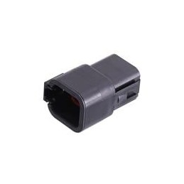 1 pcs : ATP04-6P-BLK - Automotive Connectors 6-Position Receptacle, Male, Black