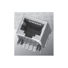 1 pcs : GSX-N-88 - Modular Connectors / Ethernet Connectors 8P8C PCB R/A BLACK