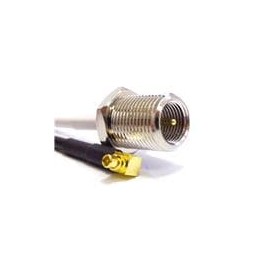 1 pcs : ASMK010Y174S11 - RF Cable Assemblies MMCX RIGHT ANGLE TO FME BULKHEAD CABLE ASSY 100MM