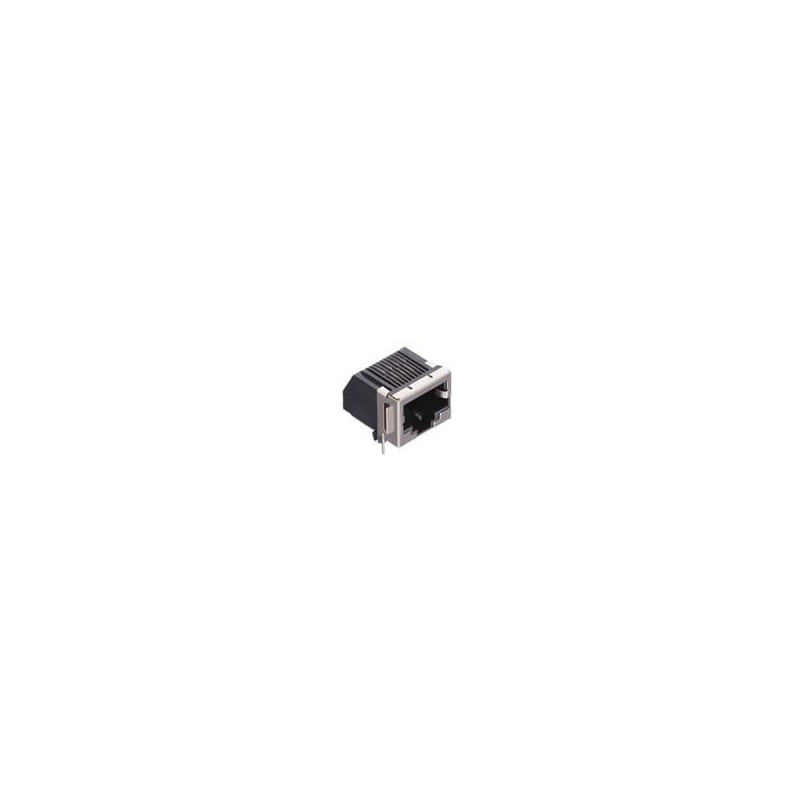 1 pcs : GDLX-S-88K - Modular Connectors / Ethernet Connectors 8P8C R/A PCB BLACK LPR PNLSTPS SHLD KEY