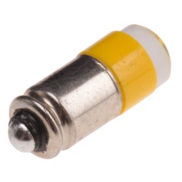 1 pcs - RS PRO Yellow LED Indicator Lamp, 28V ac/dc, Midget Groove Base, 6mm Diameter, 45mcd