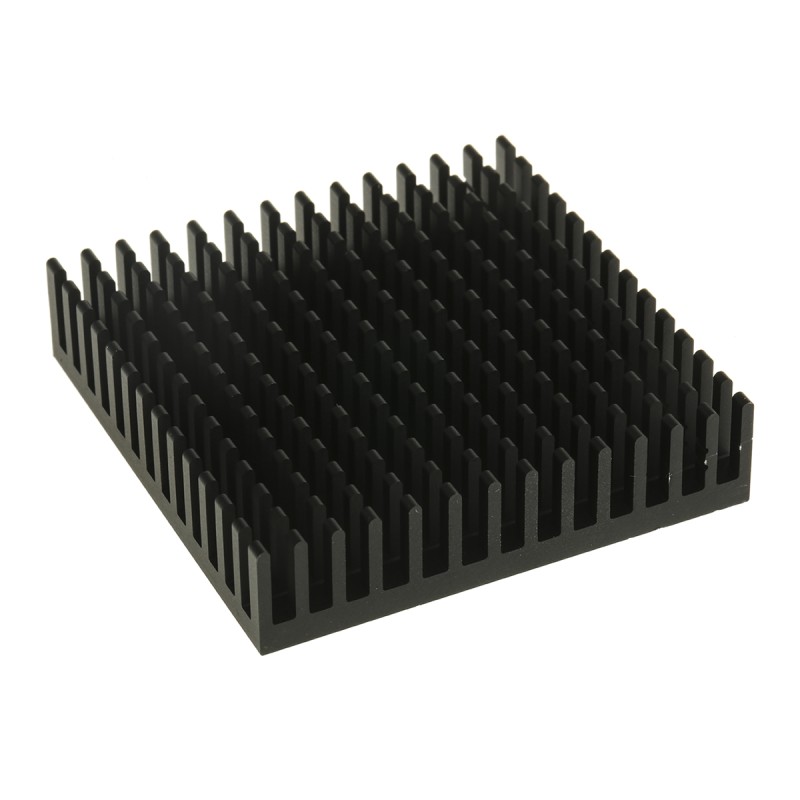 1 pcs - Heatsink, Universal Square Alu, 8 - 1.9K/W, 51 x 51 x 12.3mm, Conductive Adhesive, Conductive Foil