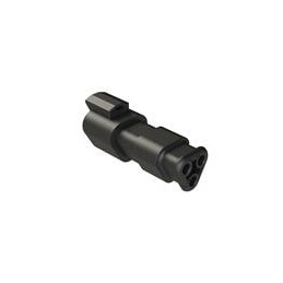 1 pcs : AT04-3P-SR02BLK - Automotive Connectors Recpt 3-Way RD Seal Strain Relief Black