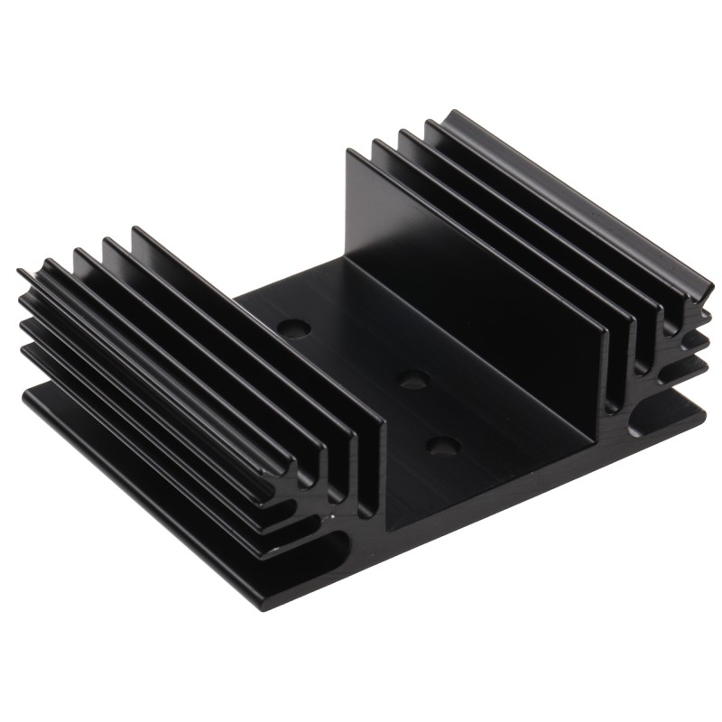 1 pcs - Heatsink, Universal Rectangular Alu, 3.3K/W, 50 x 65 x 20mm