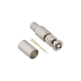 1 pcs : 034-1025-12G - RF Connectors / Coaxial Connectors 75OHM HD-BNC STRT CRIMP PLG