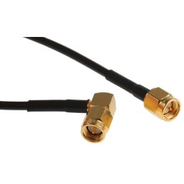 1 pcs - Telegartner Male SMA to Male SMA Coaxial Cable, 500mm, RG174 Coaxial, Terminated
