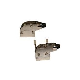 1 pcs : 981-009-130R121 - D-Sub Backshells 9P 90D w/ Thmbscrew Die Cast w/ Grommet