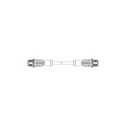 1 pcs : M12D04ML-12DML-SDA05 - Sensor Cables / Actuator Cables M Series, M12, 4A, 04 Pins, Overmolded, Straight