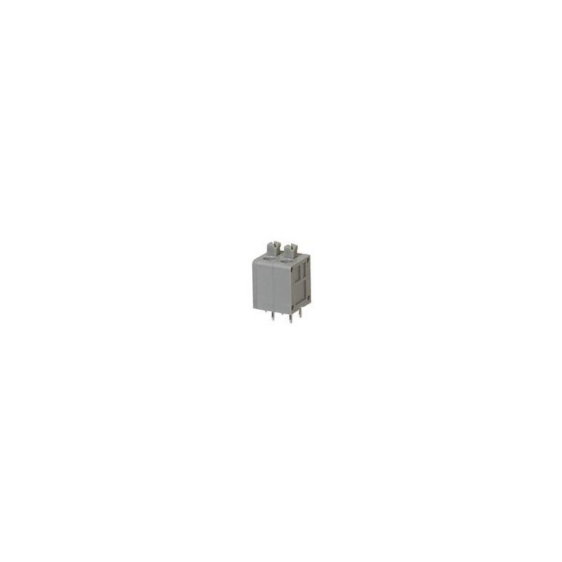 1 pcs : TBL006V-500-02GY-2GY - Fixed Terminal Blocks Terminal block, screwless, 5.00, Vertical, 2, Gray w Gray Button