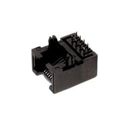 1 pcs : 615008137121 - Modular Connectors / Ethernet Connectors WR-MJ Feml THT Plast 8P8C Horztl Tab Down