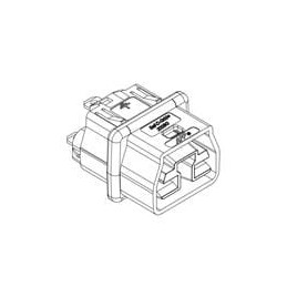 1 pcs : 2006G4-BK - Heavy Duty Power Connectors SAF-D-GRID ULTR SHRT RECEPT W/CONT 1.6MM