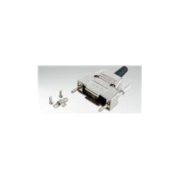 1 pcs : 165X17309X - D-Sub Backshells METAL HOOD 9-POS STRAIGHT W/SLEEVE