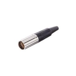 1 pcs : AG4M - XLR Connectors 4 Pole Mini XLR Cable Connectors G Type Male Machined Contacts Nickel Finish