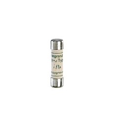 1 Box of 10 - Legrand 2A M Ceramic Cartridge Fuse, 8 x 32mm