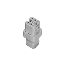 1 pcs : C146-10B008-500-2 - Heavy Duty Power Connectors Socket Insert 8 Way Heavy Mate
