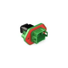 1 pcs : AT04-08PC-PM15 - Automotive Connectors 8 Position Receptacle, Pin, Panel Mount, Key C, Self-Threading, Strain Relief