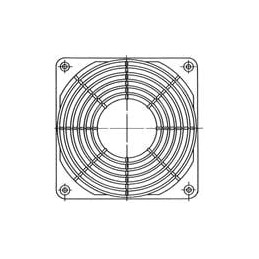 1 pcs : 92165-2-2929 - Fan Accessories Plastic Finger Guard for W2G110/W2E110/W2S110, Thru-Hole, 8mm Round, 119mm