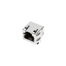 1 pcs : 43860-0006 - Modular Connectors / Ethernet Connectors RA 6/4 INVERTED offset panel tabs