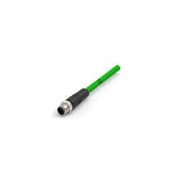 1 pcs : TAD14147101-002 - Ethernet Cables / Networking Cables M12D4-MS-FRNC TYPE B GREEN-1.0M