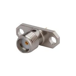 1 pcs : SF2950-6062 - RF Connectors / Coaxial Connectors SMA F FlangMountConn 2 Hole Solder Pot