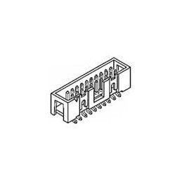 1 pcs : 72454-034LF - Headers & Wire Housings 34P 2 ROW SMT HEADER VERT LOW PROFILE
