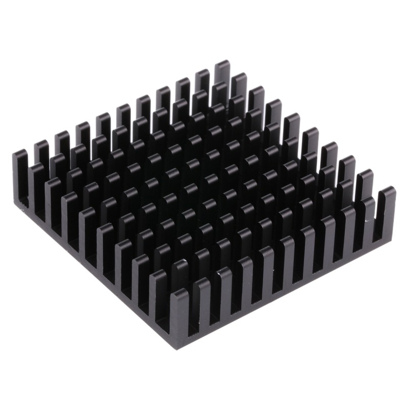1 pcs - Heatsink, Universal Square Alu, 13.8K/W, 40 x 40 x 10mm, Adhesive Foil, Conductive Foil