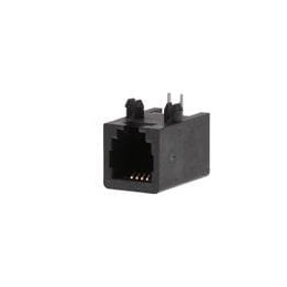 1 pcs : 43202-4101 - Modular Connectors / Ethernet Connectors RA 4/4 PORT 1 low profile