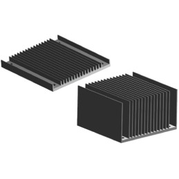 1 pcs - Heatsink, 1/2 Brick DC/DC Converter, 57.91 x 60.96 x 6.1mm, Screw