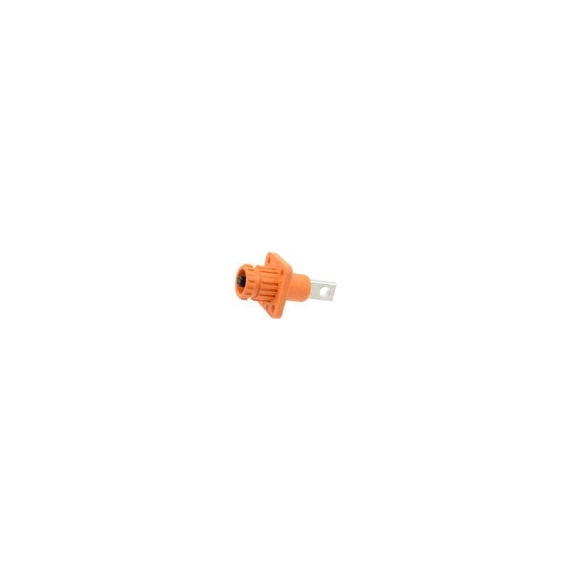 1 pcs : SLPHIRABPNO2 - Heavy Duty Power Connectors 1500V DC, Gen 2.0, 5.7mm Surlok Plus, Receptacle, Panel Mount, Orange, Busbar